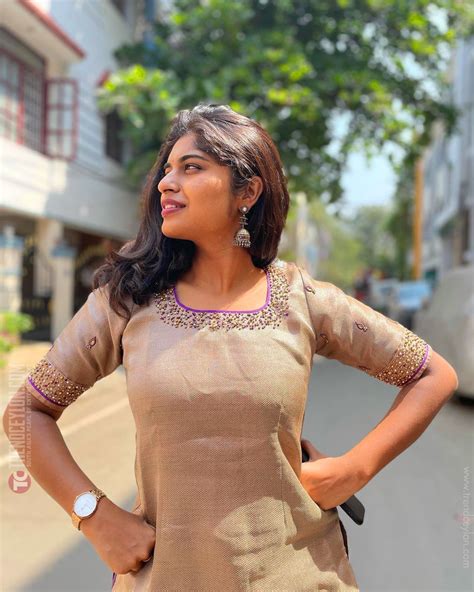 We are telling a fun-filled triangle love story in this series. . Mounica senthilkumar navel